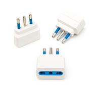 Prometeo Electronics Set 3 adattatori riduttore adattatore da spina 10A e presa bivalente 10/16A Max 1500W