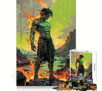 Prometeo︰ Guardiano della Fiamma Primordiale Puzzle da 1000 pezzi per adolescenti Puzzle Gioco di logica stimolante Mente rilassata Bordo chiaro Sorpresa di compleanno 38x52cm