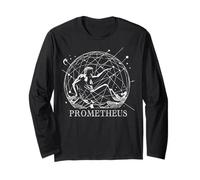 Prometeo mitologia greca, statua geometrica arte gotica Maglia a Manica