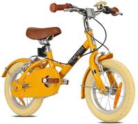 PROMETHEUS BICYCLES Bicicletta retrò per bambini a partire dai 3 anni - 12 pollici per bambini - Bicicletta da 12 pollici, colore giallo