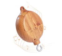 Promise Babe Carillon per Culla con Campana e 35 Melodie - Set Supporto Elettrico per Lettino, Imitazione Legno 7cm * 7cm