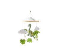 Promise Babe Mobile Legno Dinosauro per Lettino Fasciatoio Bambino - Wind Chime Nuvole Decorazione Neonato Ragazzo Ragazza Animale Dino Letto Campana