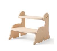 Promise Babe Torre Montessori di Apprendimento in Legno per Bambini, Sgabello a 2 Livelli Contro Parete Mobile Dinosauro, Mobili Dino per Stanza, Bagno, Cucina, WC