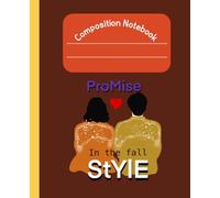 (Promise) In the fall.. brown memories, memory composition notebook, simple line, 7.5" x 9.25" (100 pages), emotional note