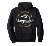 Promise Keeper Miracle Worker Waymaker Christian Mom Dad Felpa con Cappuccio