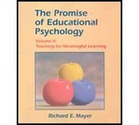 Promise of Educational Psychology, Volume 2 - Teaching for Meaningful Learning (02) by Mayer, Richard E [Paperback (2001)]