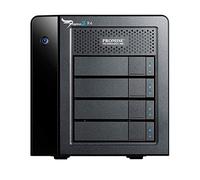 Promise - Pegasus2 R4 12TB I Tecnologia Thunderbolt 2 I Protezione RAID I Sistema Archiviazione Progetti Multimediali I Professinale E Veloce - Nero
