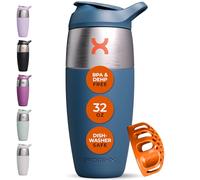 Promixx PURSUIT bottiglia shaker per proteine, in acciaio inox, a parete singola, per frullati super lisci, 950 ml, Blu Notte