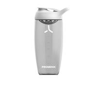 Promixx PURSUIT - Bottiglia shaker per proteine New Edition, bottiglie sportive di alta qualità per miscele di proteine e integratori frullati, facile da pulire, resistente, 700 ml, in ceramica bianca