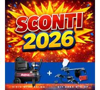Promo 2026- Compressore BALMA Sirio MF20 + Kit accessori ABAC