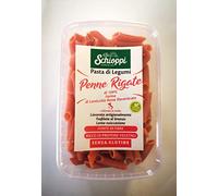 PROMO 250g+50g PASTA DI LEGUMI ARTIGIANALE, Penne di Farina di Lenticchie rosse decorticate Schioppi