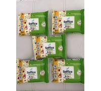 Promo 5 confezioni da 15 salviette Salviette Soffice Natural shool (mani- viso-intimo) gettabili nel wc (5x15)