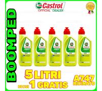 PROMO 5 LITRI CASTROL A747 OLIO USO PISTA MOTO 2T COMPETIZIONE RACING 05CS04
