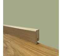 *PROMO* 96 metri lineari di BATTISCOPA ZOCCOLINO SQUADRATO BASSO in FIBRA DI LEGNO 40X15 ROVERE