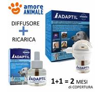 PROMO Adaptil 1 Diffusore + 2 RICARICHE 48 .Diffusore di Feromoni per cane cani