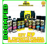 PROMO BARDAHL K9 8 prodotti pulizia moto catena carene lubrificante BD28