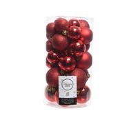 PROMO BOX 30 SFERE ROSSO/GLITTER D.6