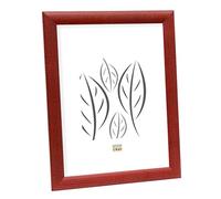 Promo Ideale Cornici in Legno, Molte Dimensioni e Colori, Cornice Foto - Rosso, 24x30