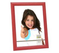 Promo Ideale Cornici in Legno, Molte Dimensioni e Colori, Cornice Foto - Rosso, 40x50