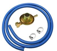 PROMO KIT REGOLATORE TARATURA VARIABILE TUBO mt.1,5 FASCETTE GAS GPL CUCINE