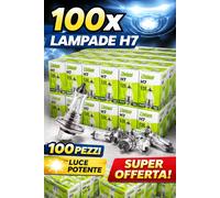 PROMO PACK KIT LAMPADE LAMPADINE VALEO ESSENTIAL H7 12V 55W 100 PEZZI AUTO MOTO