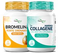 PROMO VitaminPure® Bromelina 5000 GDU + Collagene Marino e Acido Ialur