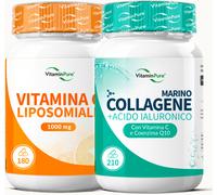 Promo VitaminPure Vitamina C Liposomiale + Collagene Marino 390 pz Se