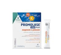Promolase 1000 Plus - Integratore con duplice fonte di Magnesio e Potassio ad Alto Assorbimento - Reintegro Sali Minerali per Stanchezza, Caldo e Sport - 12 Stick da 5g Pronti all'Uso - Gusto Arancia