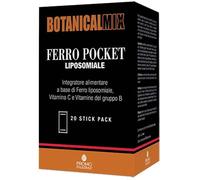 Promopharma Integratore Ferro Pocket Botanical con vitamina C, 20 stick