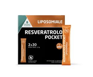PromoPharma Integratore in stick Resveratrolo Pocket Lipsomiale (2x30 pz)