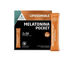 PromoPharma Melatonina Pocket Liposomiale integratore 2x30stick