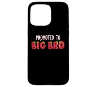 Promosso a Big Bro Strawberry First Birthday Family Party Custodia per iPhone 15 Pro Max