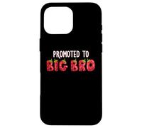 Promosso a Big Bro Strawberry First Birthday Family Party Custodia per iPhone 16 Pro Max