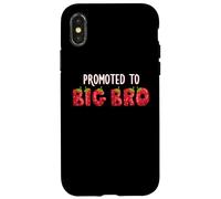 Promosso a Big Bro Strawberry First Birthday Family Party Custodia per iPhone X/XS
