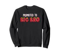 Promosso a Big Bro Strawberry First Birthday Family Party Felpa
