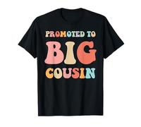 Promosso a Big Cousin Retro Graphic - Design divertente per nuovo Maglietta
