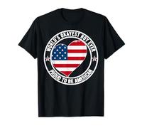 Promosso a Brother Best American Bro World Okayest Boy Kid Maglietta