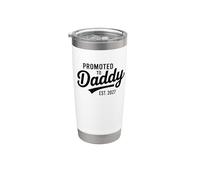 Promosso A Daddy 2027 Nuovo papà Prima Volta Padre Bicchiere termico in acciaio inox doppia parete