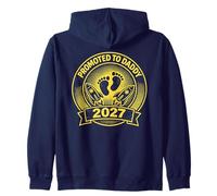 Promosso A Daddy 2027 Retro Space Footprints Felpa con Cappuccio
