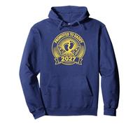 Promosso A Daddy 2027 Retro Space Footprints Felpa con Cappuccio