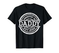 Promosso a Daddy Camicia Retro New Dad 2026 Nuovo Padre Papa Maglietta
