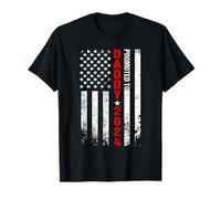 Promosso A Daddy Est 2024 Bandiera Americana Regali Vintage Uomini Maglietta