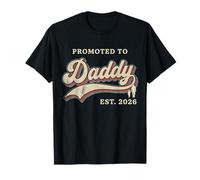 Promosso a Daddy EST 2026 Vintage First Father's Day Dad Co Maglietta