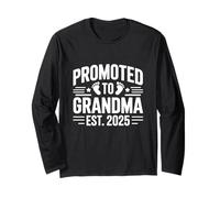 Promosso a Grandma Est 2025 Annuncio del bambino dei nonni Maglia a Manica