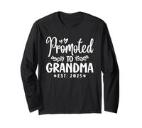 Promosso a Nonna Est 2025 Mama Nana Mimi Grammie Gigi Maglia a Manica
