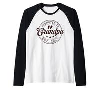 Promosso a Nonno EST 2026 Presto per Essere Nuovo Nonno Finalmente Maglia con Maniche Raglan