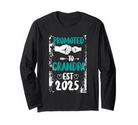 Promosso a Nonno est. Annuncio del bambino dei nonni 2025 Maglia a Manica