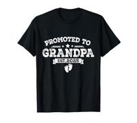 Promosso a Nonno est. Annuncio del bambino dei nonni 2025 Maglietta