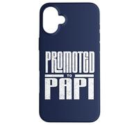 Promosso a Papi New Dad Annuncio per Baby Reveal Custodia per iPhone 16 Plus