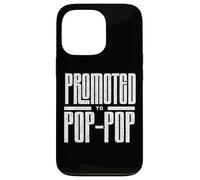 Promosso a Pop Pop New Dad Annuncio per Baby Reveal Custodia per iPhone 13 Pro